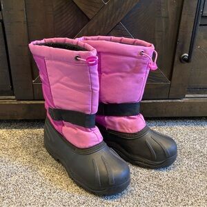 Kamik Pink Winter Snow Boots Kids Size 13 Waterproof Insulated